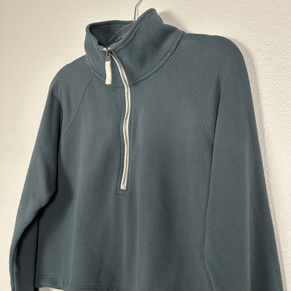 Vouri women size S Sedona sweatshirt boyfriend sweatpants set French terry blue - Picture 5 of 13